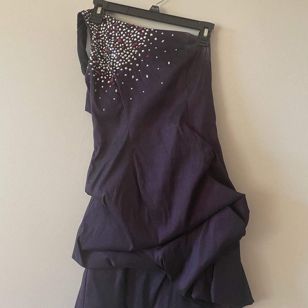 One shoulder cocktail dress